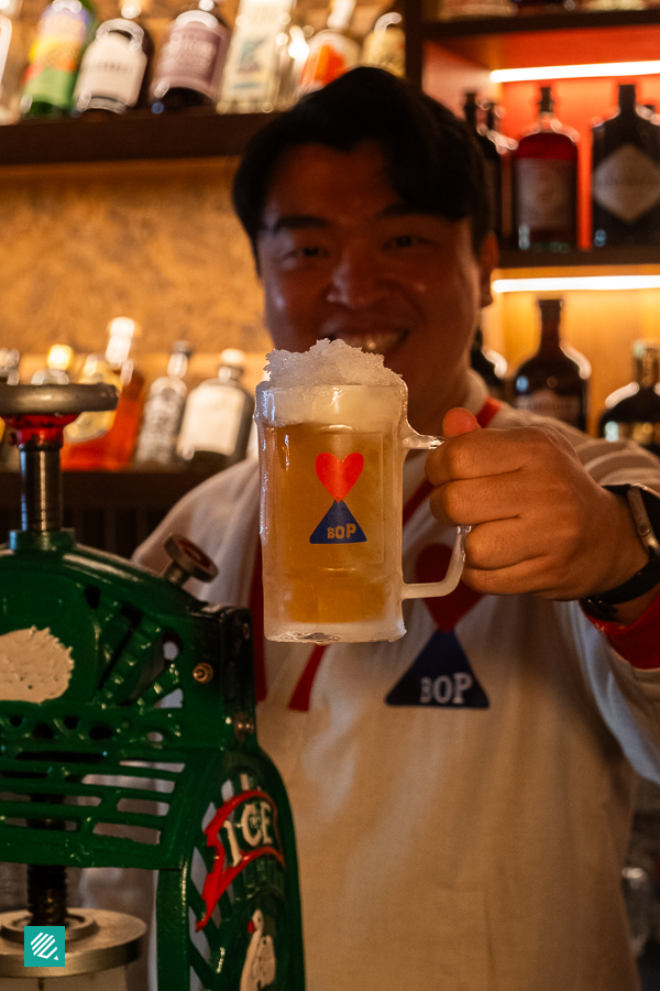 Uno Jang with Iced Somaek