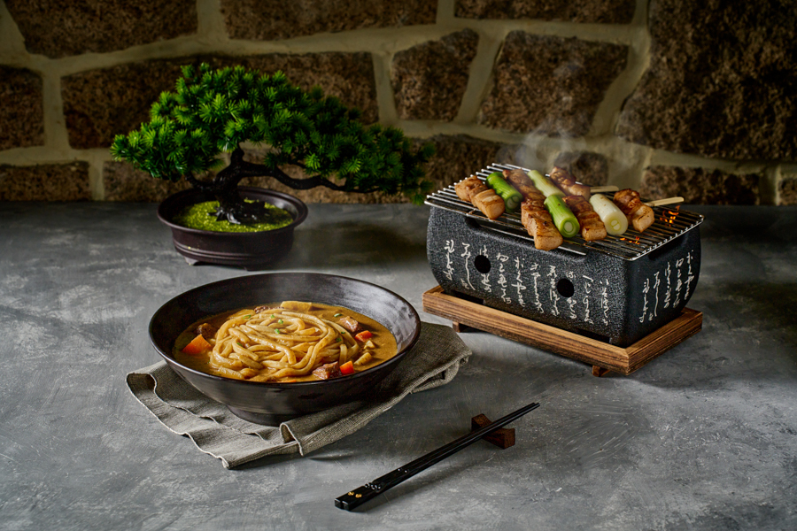 Signature Beef Curry Udon Caden with Grilled Yakibuta