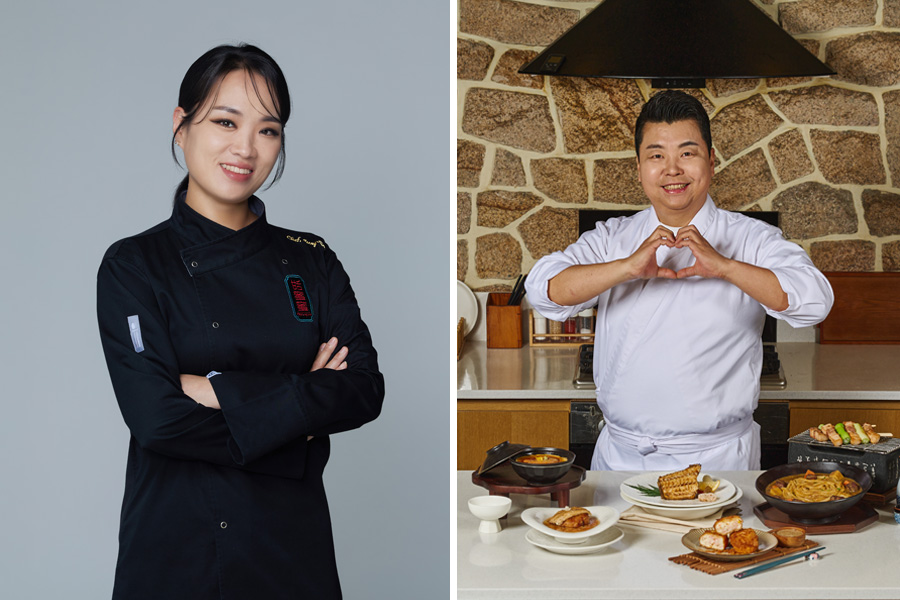 Jung Ji-sun and Jung Ho-young from Culinary Class Wars