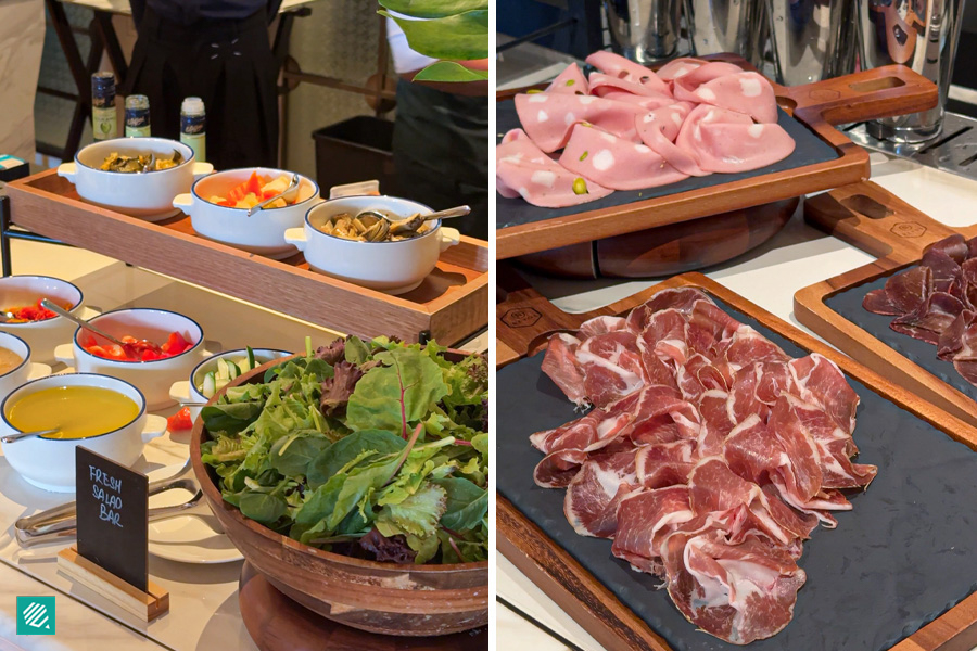 Salad bar, cold cuts