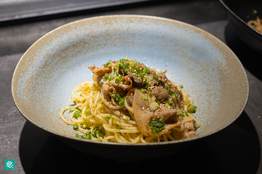 Pork Belly & Shimeji with Yuzu Kosho Butter