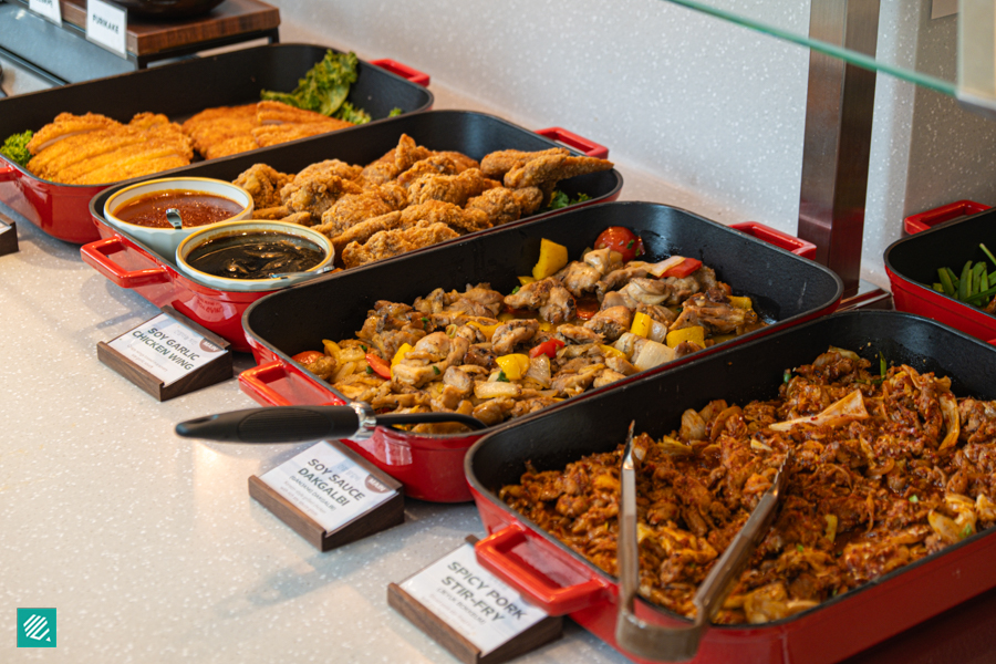 Hot banchan from Bibim Deli