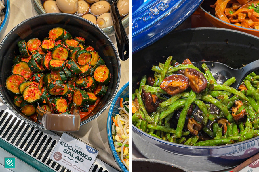 Banchan at Bibim Deli from Culinary Class Wars