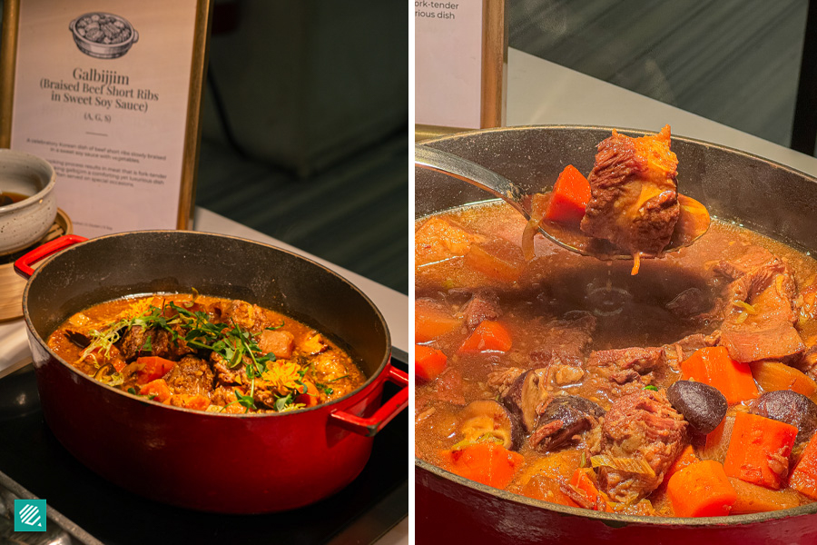 Wagyu galbijjim at Korean buffet Shangri-La Singapore