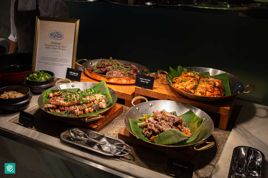 Charcoal grilled Korean meat 