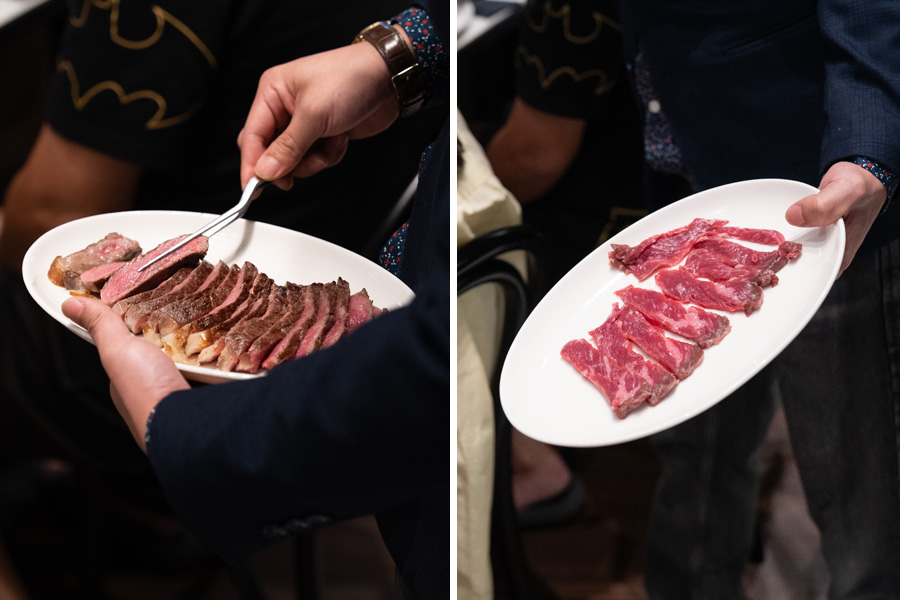 Steak cuts served at the Fat Belly Butcher's Secrets Workshop