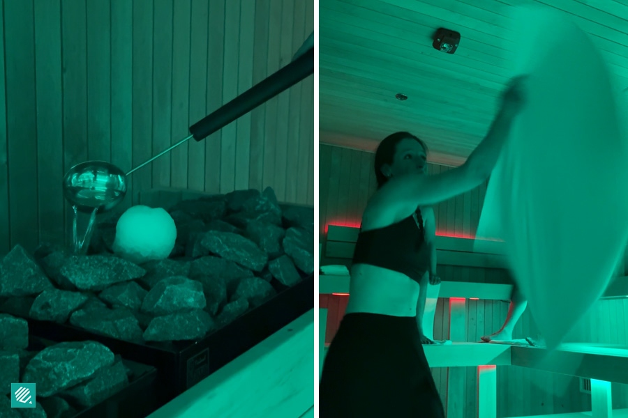 Aufguss Sauna Ritual