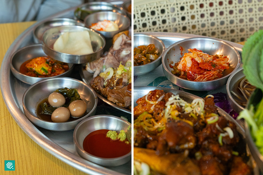 Banchan at Jangsan Jokbal