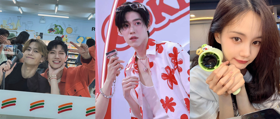 Jackson Wang, PPKrit and Li Yitong using JisuLife fans