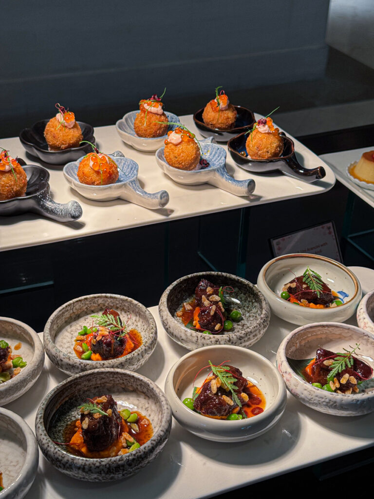 Unagi & Uni Arancini, Nikujaga Wagyu Beef Cheek