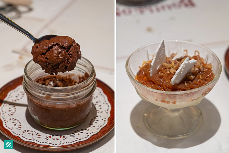 Chocolate Mousse, Créme Mont Blanc 