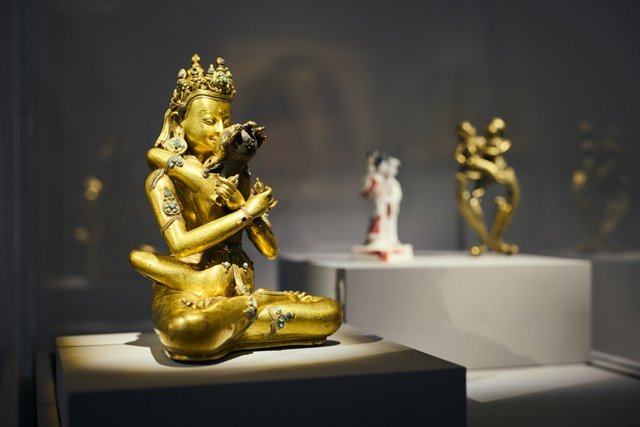 Vajradhara and Prajnaparamita. At Passion is Volcanic exhibition 