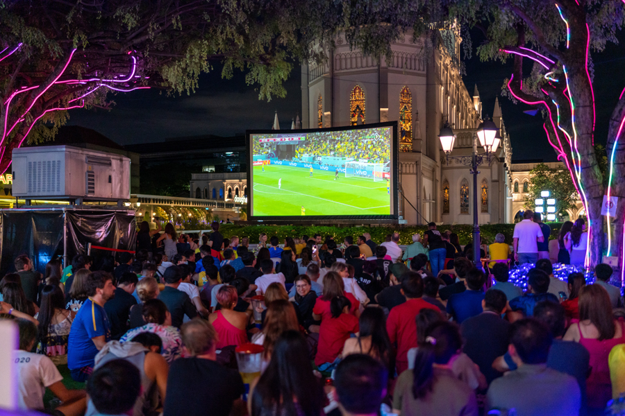 World Cup Screening in Singapore