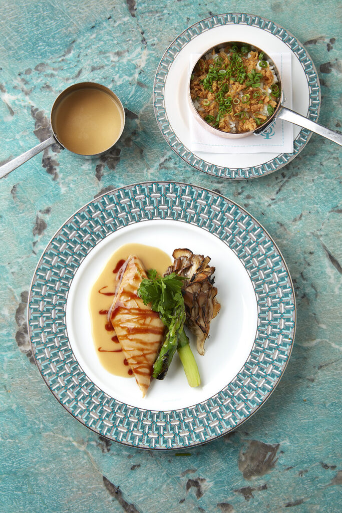 Confit Yellow Chicken by Chef Julien of Odette made for Tiffany & Co. Blue Box Cafe Singapor