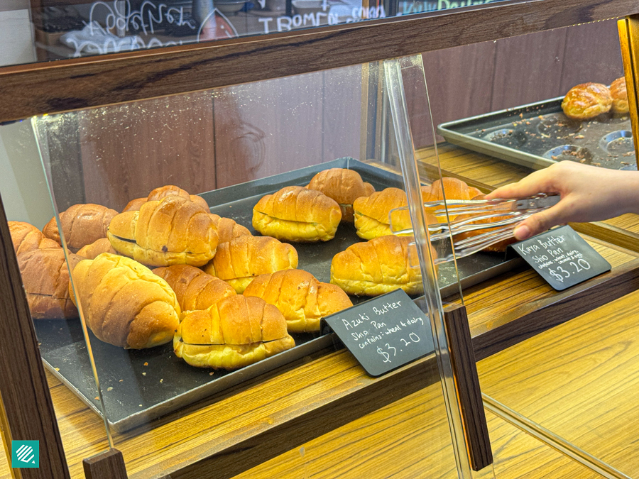 Freshly baked shiopan from Butter Town Breakfast Club