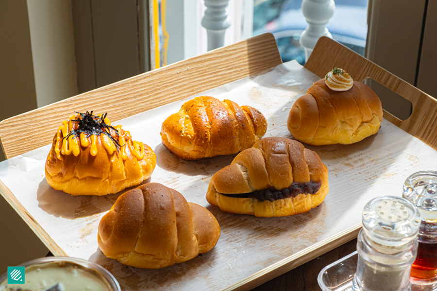 Freshly baked shiopan from Butter Town Breakfast Club
