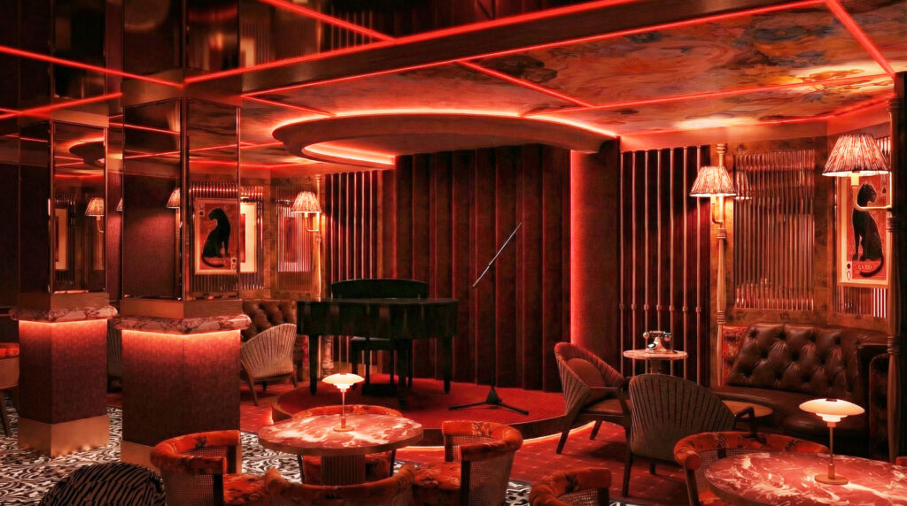 Shanghai-inspired interior of Lulu's Lounge