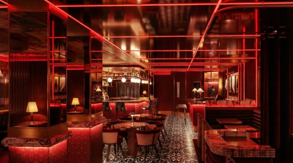 Shanghai-inspired interior of Lulu's Lounge