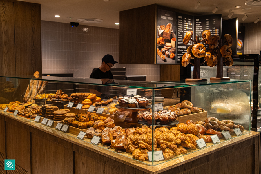 Bakery counter at The City Bakery Singapore