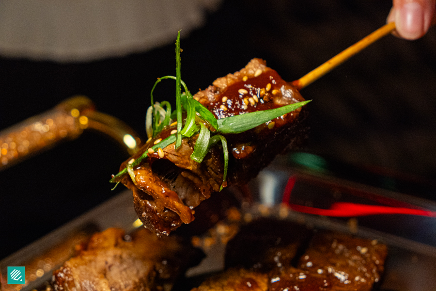BBQ Beef Short Rib Skewers