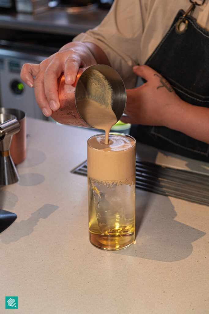 Midnight Fizz, coffee cocktail at POUT Night Cafe