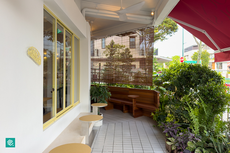 Outdoor Seating at Marymount Bakehouse Upper Thomson