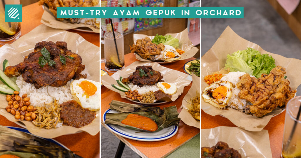 Spread of Nasi Ayam Gepuk, Nasi Goreng Ayam Berempah and Nasi Rendang Ayam at Spicy Hubby, The Centrepoint