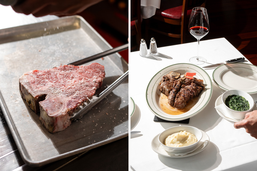Dry-aged steaks at Wolfgang's Steakhouse 9th Anniversary Menu